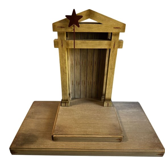 Willow Tree Crèche Nativity Stable By Susan Lordi Wood Large With Box - Picture 6 of 6